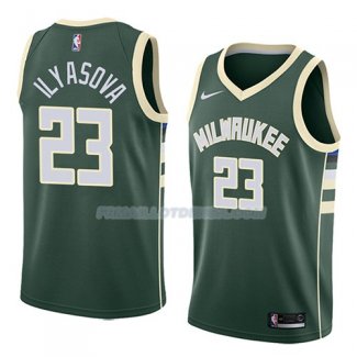 Maillot Milwaukee Bucks Ersan Ilyasova Icon 2018 Vert