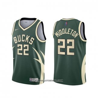 Maillot Milwaukee Bucks Khris Middleton Earned 2020-21 Vert