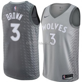 Maillot Minnesota Timberwolves Anthony Marron Ville 2018 Gris