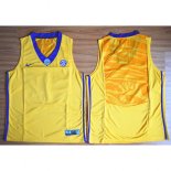 Maillot Basket NCAA LUS En Blanc Edition Jaune