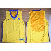 Maillot Basket NCAA LUS En Blanc Edition Jaune