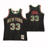 Maillot New York Knicks Patrick Ewing NO 33 Mitchell & Ness 1991-92 Noir