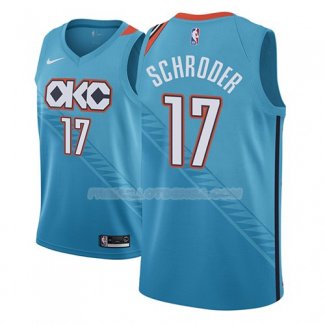 Maillot Oklahoma City Thunder Dennis Schroder Ciudad 2018-19 Bleu