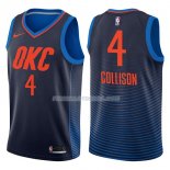 Maillot Oklahoma City Thunder Nick Collison Statehombret 2017-18 4 Azul