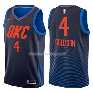 Maillot Oklahoma City Thunder Nick Collison Statehombret 2017-18 4 Azul