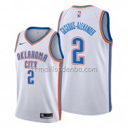 Maillot Oklahoma City Thunder Shai Gilgeous Alexander Association Blanc