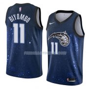 Maillot Orlando Magic Bismack Biyombo Ciudad 2018 Bleu