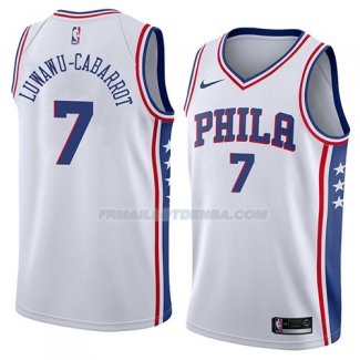 Maillot Philadelphia 76ers Timothe Luwawu Cabarrot Association 2018 Blanc Blanc