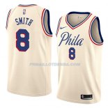 Maillot Philadelphia 76ers Zhaire Smith Ciudad 2018 Crema Crema