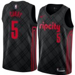 Maillot Portland Trail Blazers Seth Curry Ciudad 2017-18 5 Noir