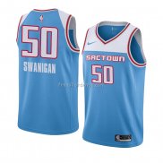 Maillot Sacramento Kings Caleb Swanigan Ville 2018-19 Bleu