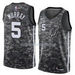 Maillot San Antonio Spurs Dejounte Murray Ciudad 2018 Gris