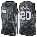 Maillot San Antonio Spurs Gindbili Ciudad 2017-18 20 Gris