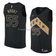 Maillot Toronto Raptors Delon Wright Ville 2018 Noir