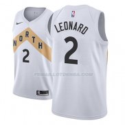 Maillot Toronto Raptors Kawhi Leonard Ciudad 2018 Blanc Blanc