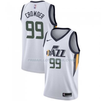 Maillot Utah Jazz Jae Crowder Association 2017-18 99 Blanc