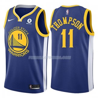 Maillot Basket Warriors Klay Thompson 2017-18 11 Bleu