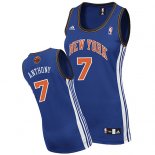 Femmes Maillot Basket New York Knicks Anthony 7 Bleu