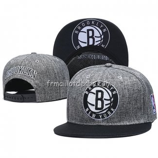 Casquette Brooklyn Nets Noir Gris3