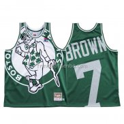 Maillot Boston Celtics Jaylen Brown Mitchell & Ness Big Face Vert