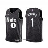 Maillot Brooklyn Nets Bruce Brown Earned 2020-21 Noir