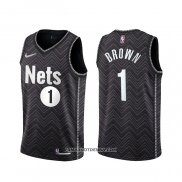 Maillot Brooklyn Nets Bruce Brown Earned 2020-21 Noir