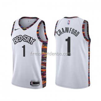 Maillot Brooklyn Nets Jamal Crawford Ville Blanc