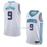 Maillot Charlotte Hornets Mangok Mathiang Association 2018 Blanc