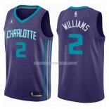 Maillot Charlotte Hornets Marvin Williams Statehombret 2017-18 2 Violeta