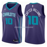 Maillot Charlotte Hornets Michael Carter Williams Statehombret 2017-18 10 Violeta