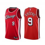 Maillot Chicago Bulls Nikola Vucevic NO 9 Ville 2021-22 Rouge