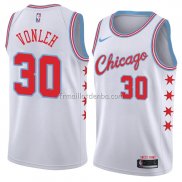 Maillot Chicago Bulls Noah Vonleh Ville 2018 Blanc