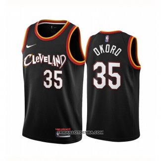 Maillot Cleveland Cavaliers Isaac Okor Ville 2020-21 Noir