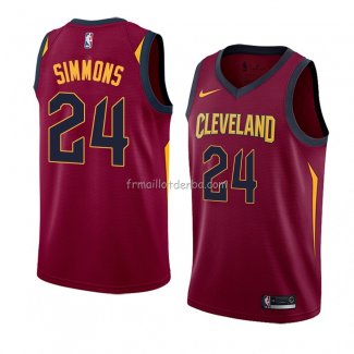 Maillot Cleveland Cavaliers Kobi Simmons Icon 2018 Rouge