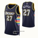 Maillot Denver Nuggets Jamal Murray NO 27 Ville 2021-22 Bleu