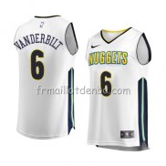 Maillot Denver Nuggets Jarred Vanderbilt Association 2017-18 Blanc