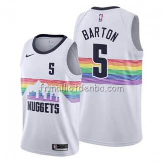 Maillot Denver Nuggets Will Barton Ville Edition Blanc