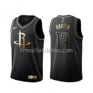 Maillot Golden Edition Houston Rockets James Harden Noir