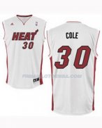 Maillot Basket Miami Heat Cole 30 Blanco