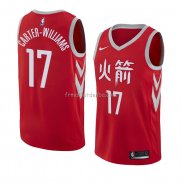 Maillot Houston Rockets Michael Carter Williams Ville 2017-18 Rouge