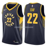 Maillot Indiana Pacers T.j. Leaf Icon 2017-18 22 Azul