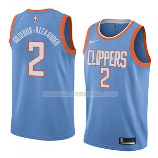 Maillot Los Angeles Clippers Shai Gilgeous-alexander Ciudad 2018 Bleu