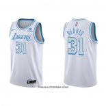 Maillot Los Angeles Lakers Austin Reaves NO 31 Ville 2021-22 Blanc