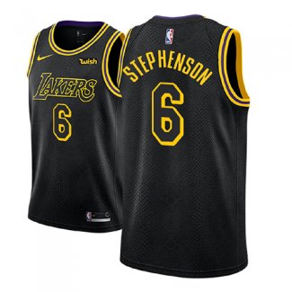 Maillot Los Angeles Lakers Lance Stephenson Ciudad 2018 Noir