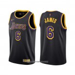 Maillot Los Angeles Lakers LeBron James Earned 2021-22 Noir