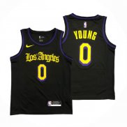 Maillot Los Angeles Lakers Nick Young NO 0 Ville 2019-20 Noir