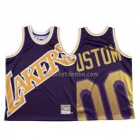 Maillot Los Angeles Lakers Personnalise Mitchell & Ness Big Face Volet