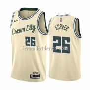 Maillot Milwaukee Bucks Kyle Korver Ville Crema