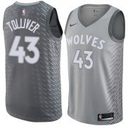 Maillot Minnesota Timberwolves Anthony Tolliver Ciudad 2017-18 43 Gris