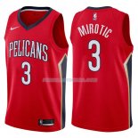 Maillot New Orleans Pelicans Nikola Mirotic Statehombret 2017-18 3 Rojo
